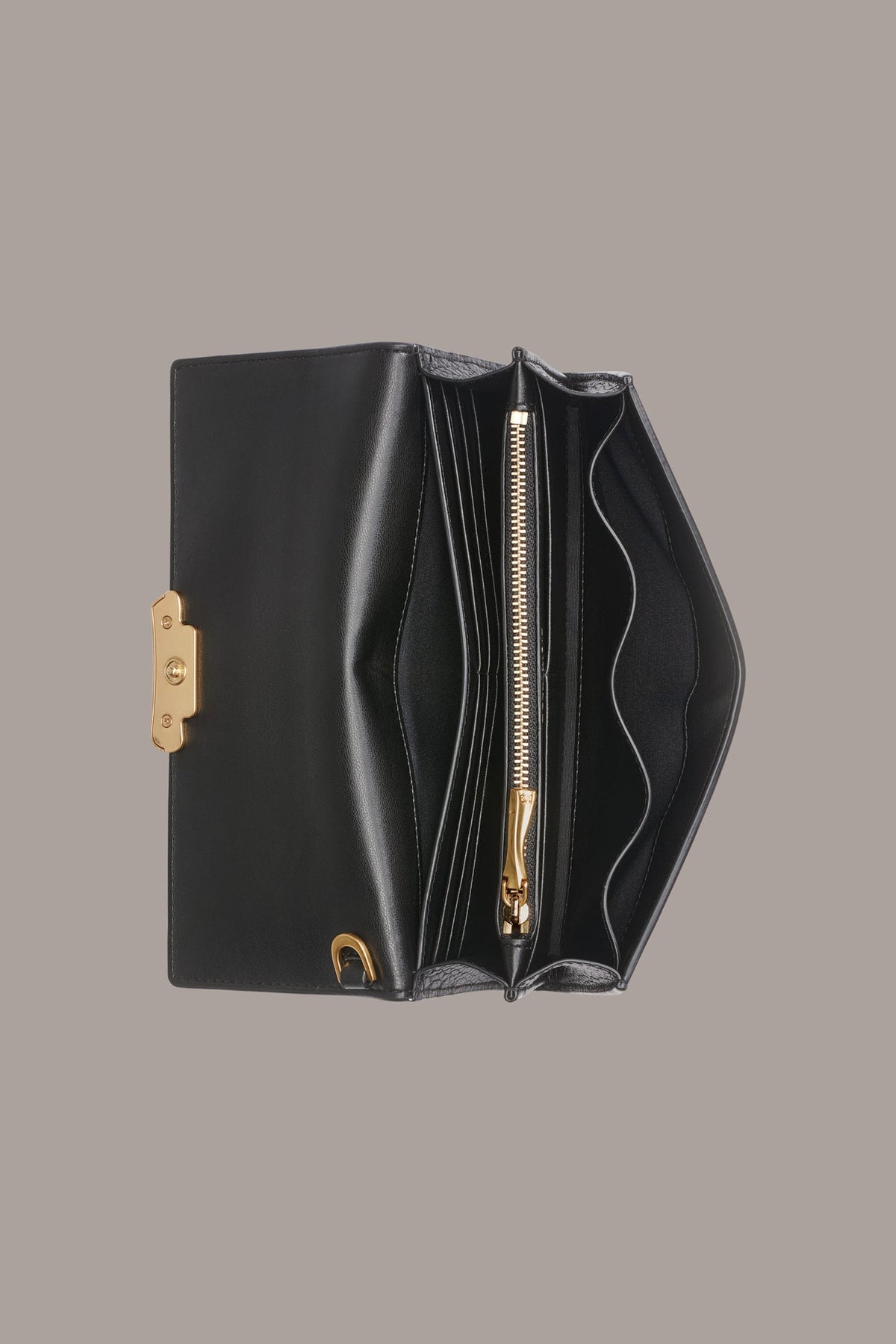 AMAGANSETT FLAP WALLET - Black