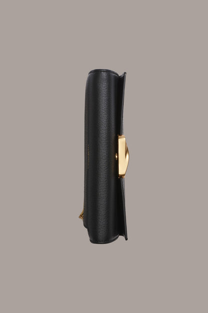 AMAGANSETT FLAP WALLET - Black
