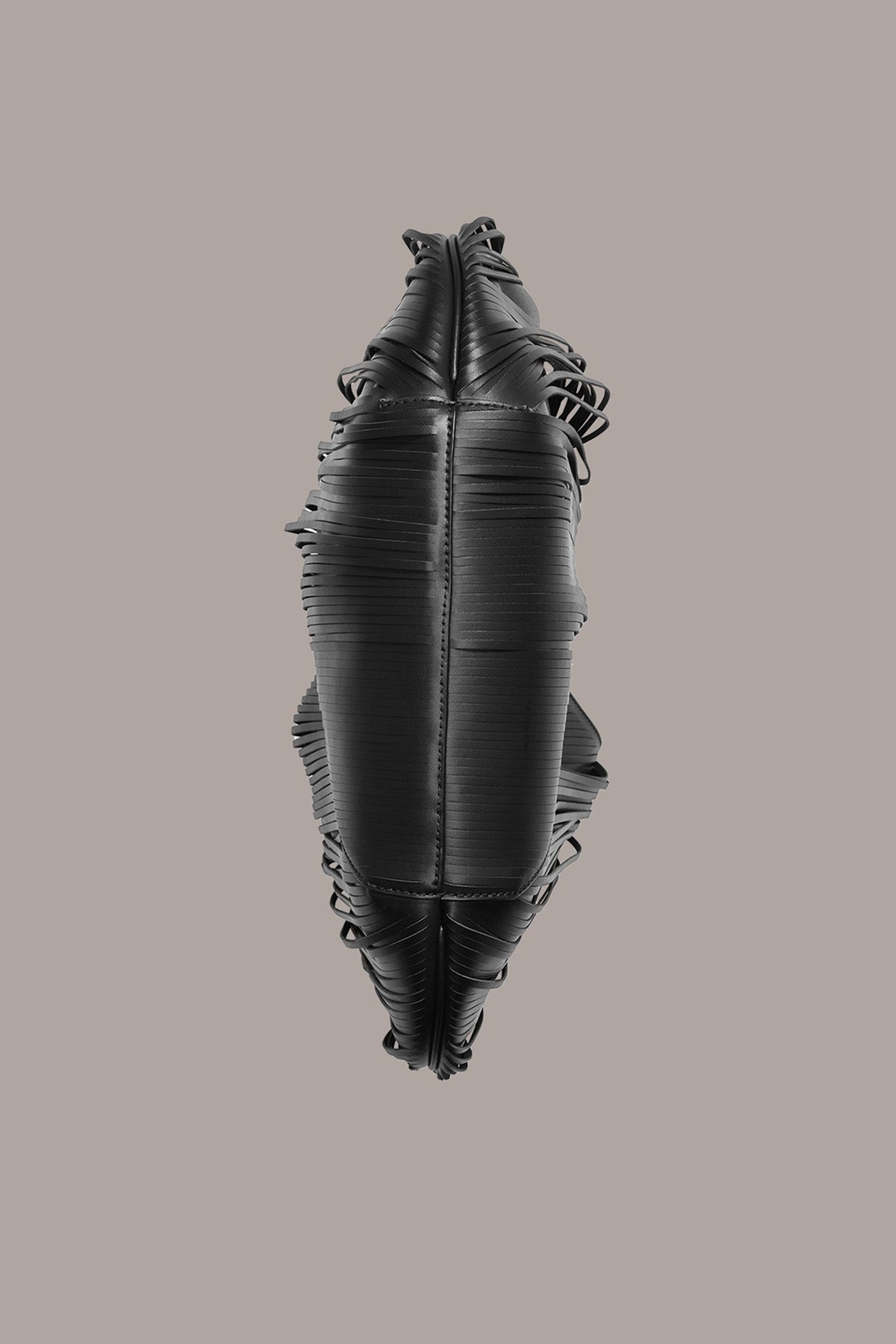 BALDWIN LARGE LASER-CUT SHOULDER BAG - Black