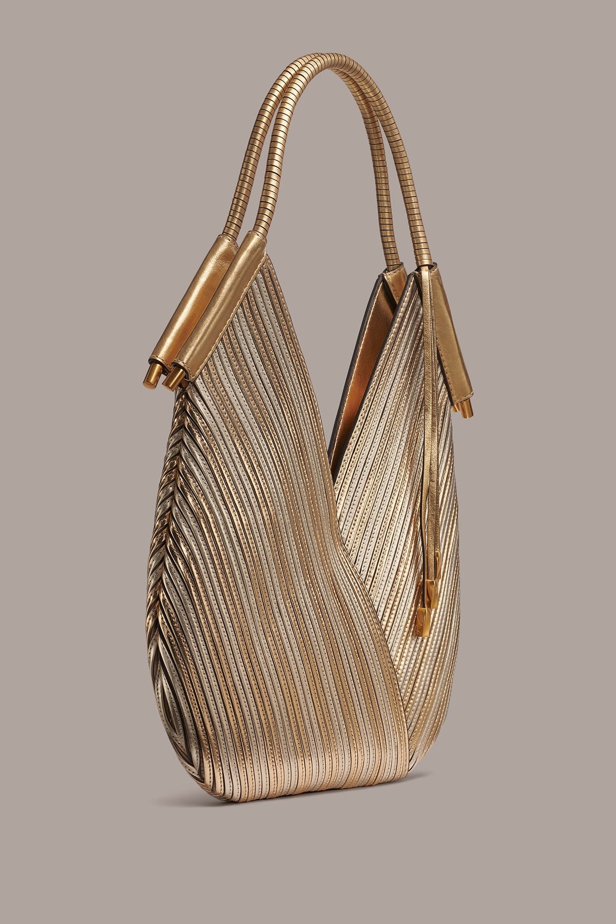 BALDWIN MINI METALLIC SHOULDER BAG - Gold
