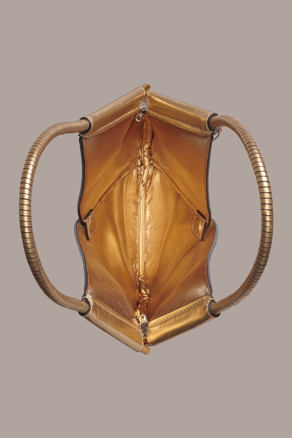 BALDWIN MINI METALLIC SHOULDER BAG - Gold