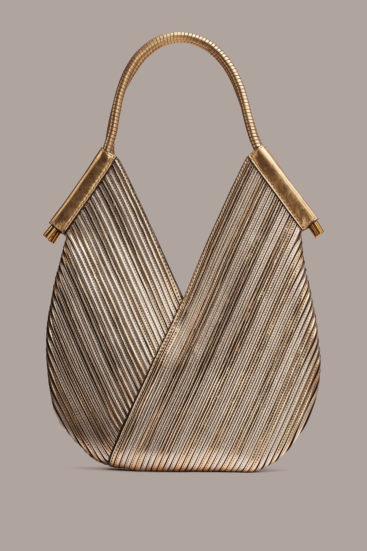 BALDWIN MINI METALLIC SHOULDER BAG - Gold