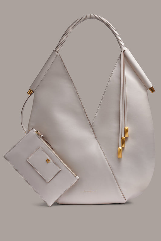 BALDWIN LARGE SHOULDER BAG - SAND