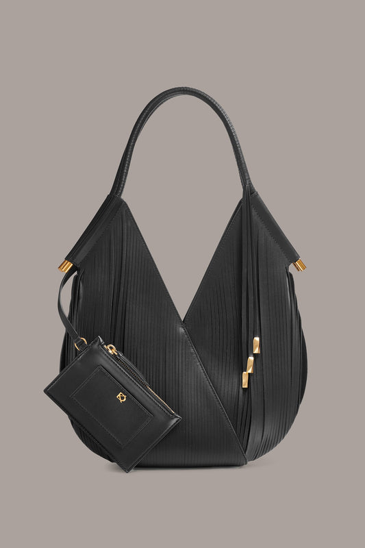 BALDWIN MINI LASER-CUT SHOULDER BAG - Black