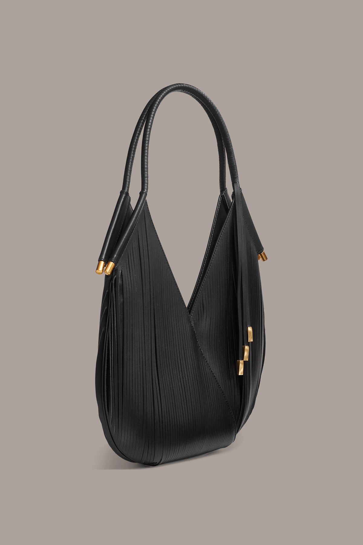 BALDWIN MINI LASER-CUT SHOULDER BAG - Black