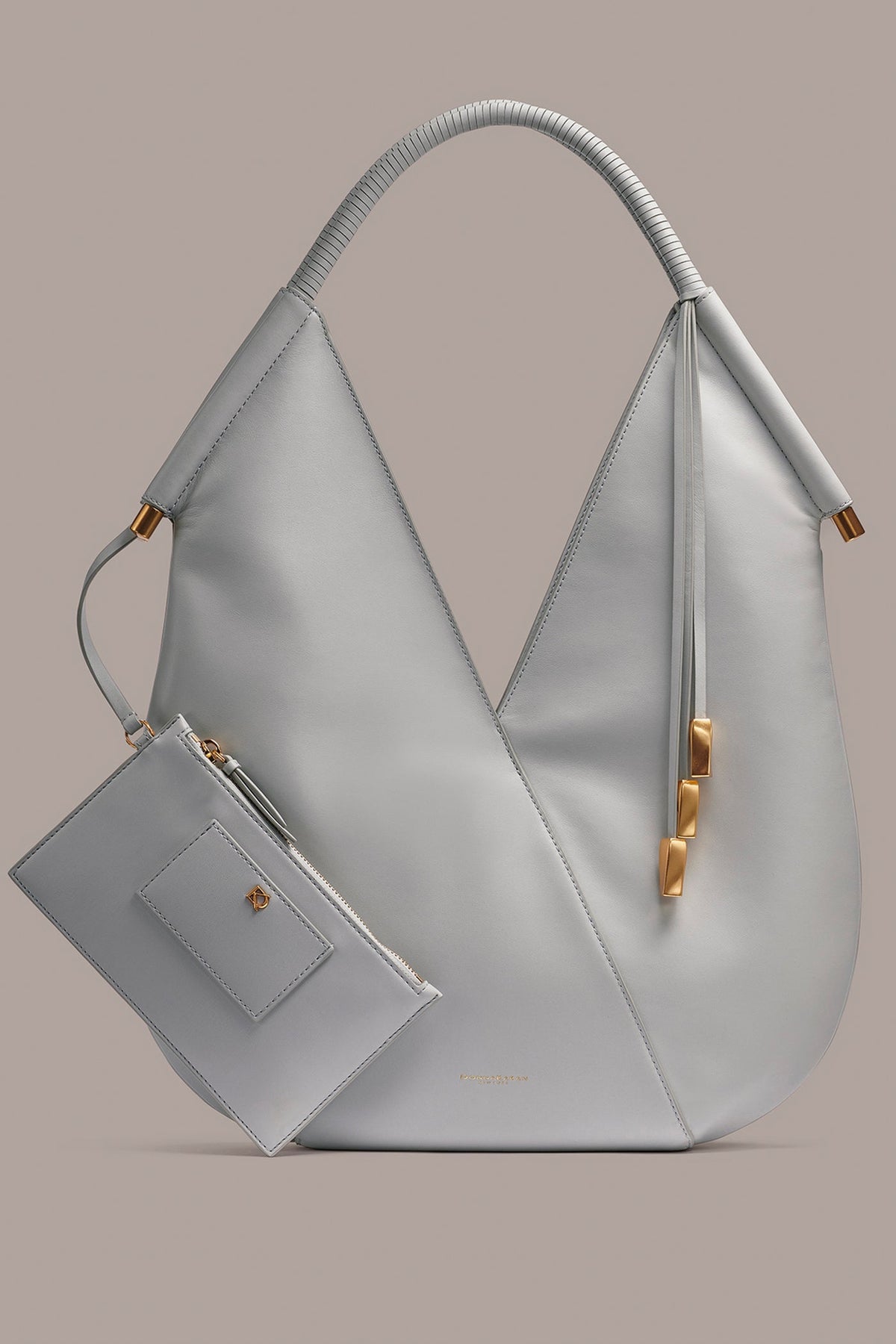 BALDWIN LARGE SHOULDER BAG - Pearl Grey