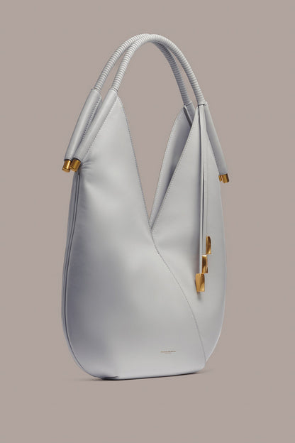BALDWIN LARGE SHOULDER BAG - Pearl Grey