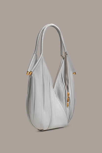 BALDWIN MINI LASER-CUT SHOULDER BAG - Zinc