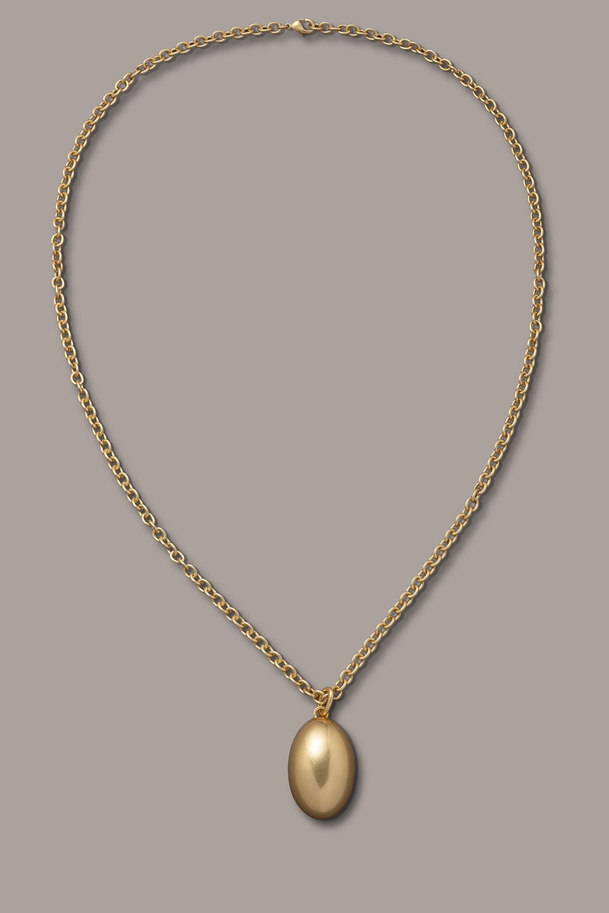LONG PEBBLE PENDANT NECKLACE - Gold