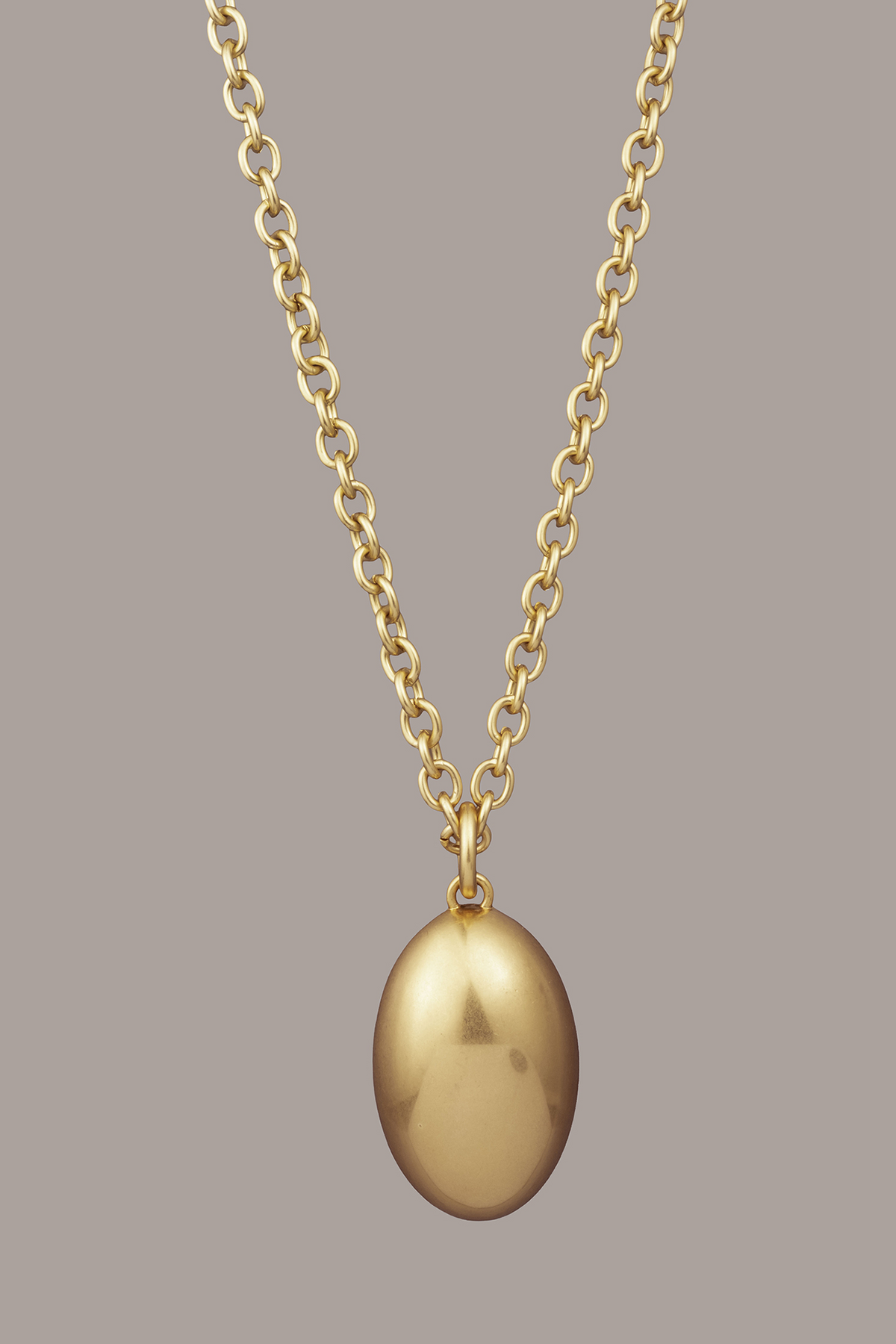 LONG PEBBLE PENDANT NECKLACE - Gold