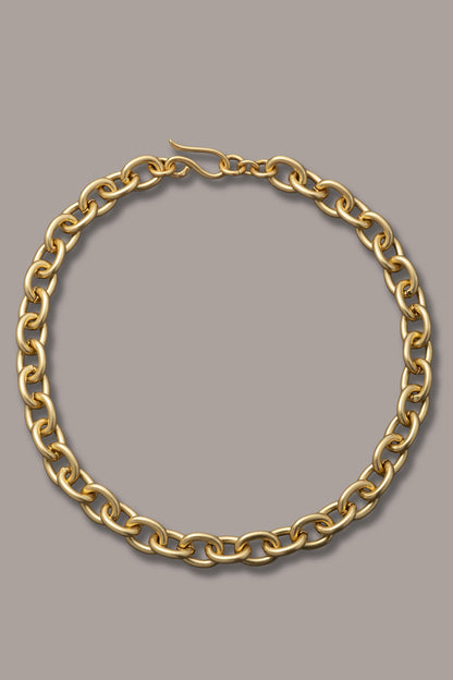 CHAIN LINK COLLAR NECKLACE - Gold