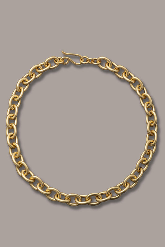 CHAIN LINK COLLAR NECKLACE - Gold
