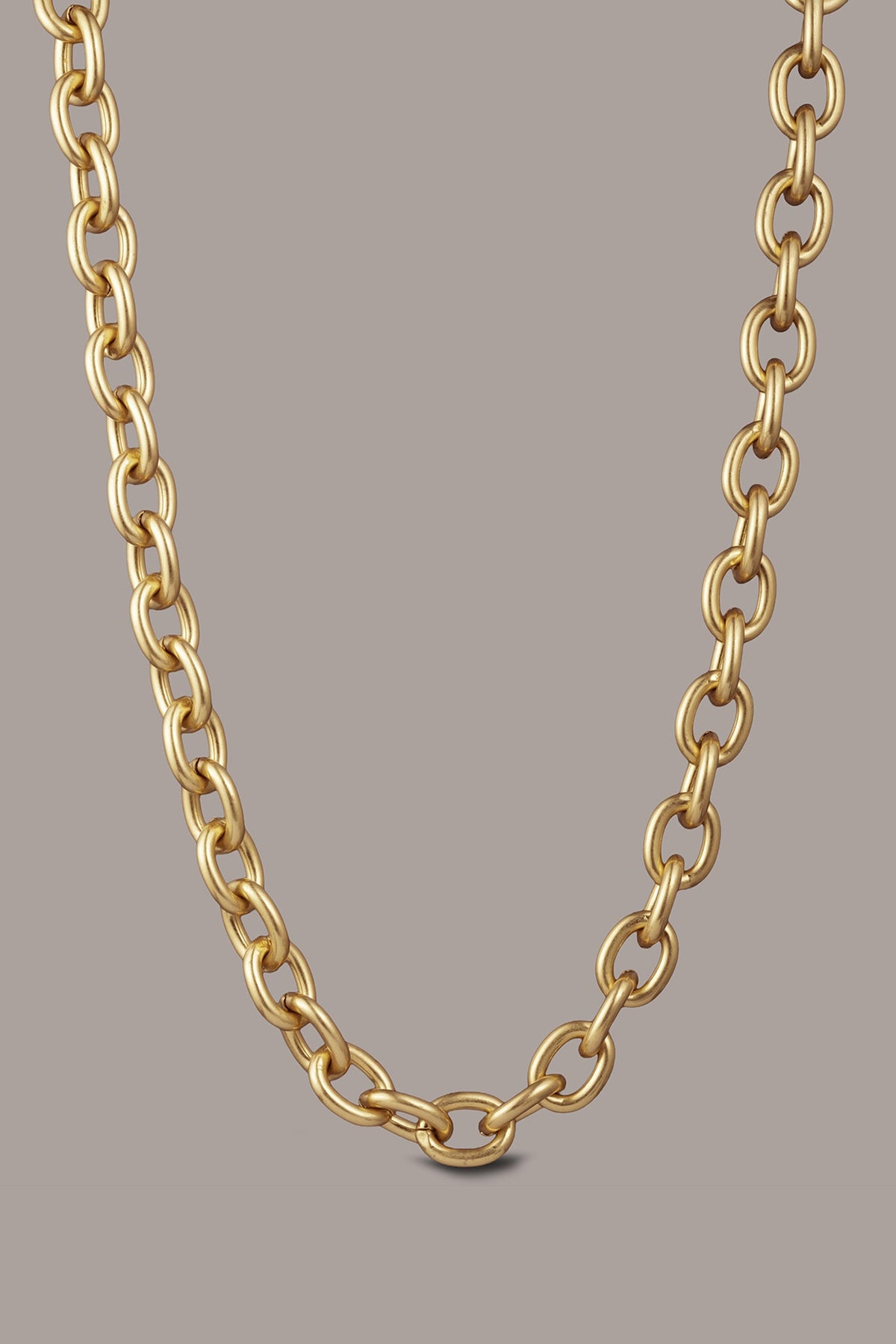 CHAIN LINK COLLAR NECKLACE - Gold