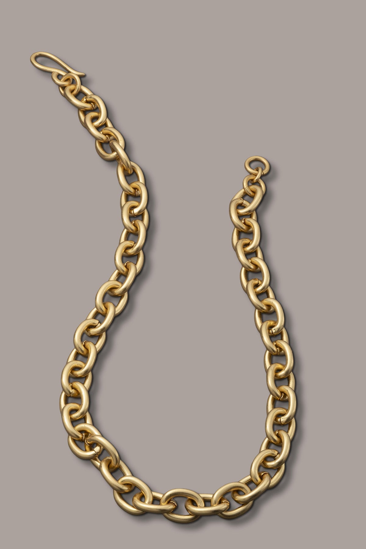 CHAIN LINK COLLAR NECKLACE - Gold