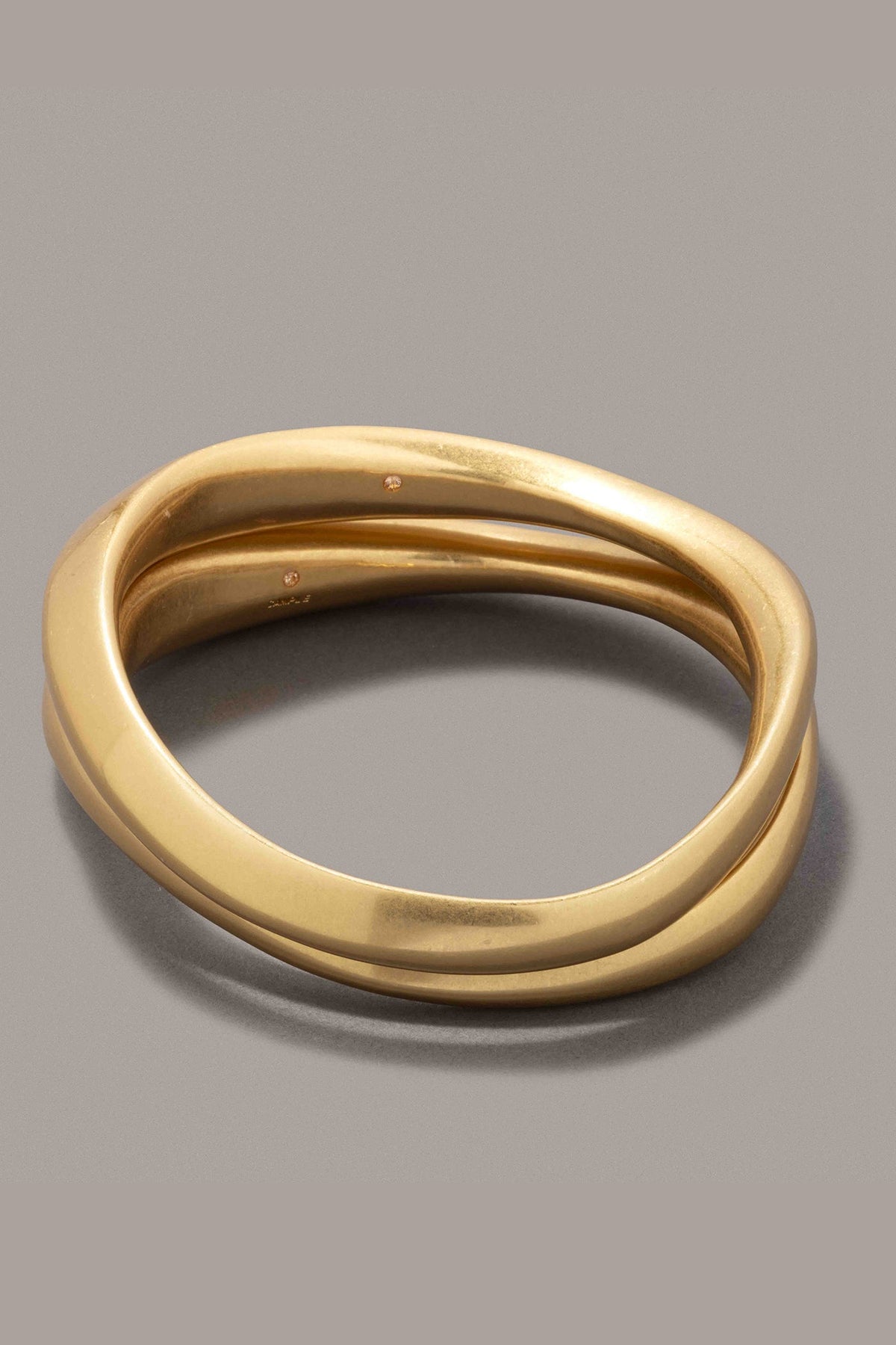 ORGANIC MOLTEN BANGLE BRACELETS - Gold