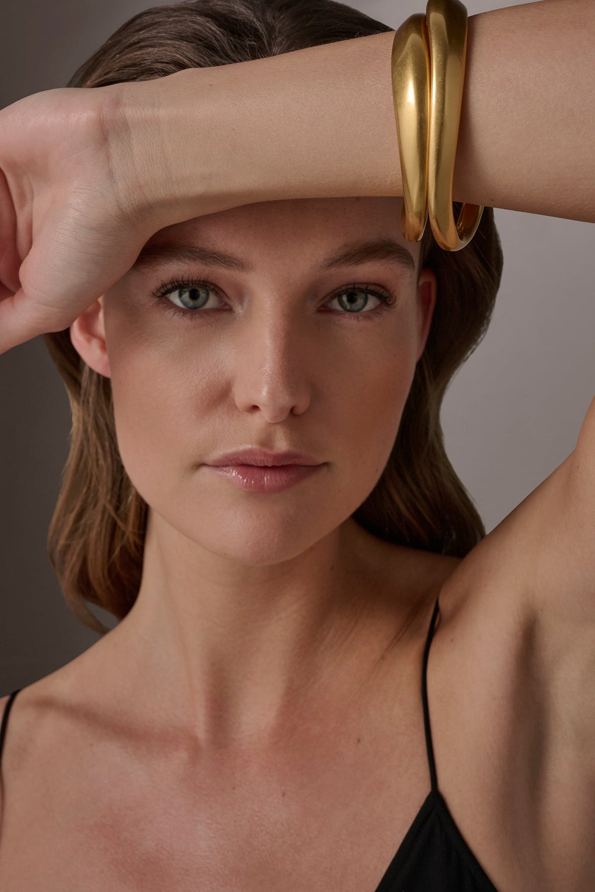ORGANIC MOLTEN BANGLE BRACELETS - Gold