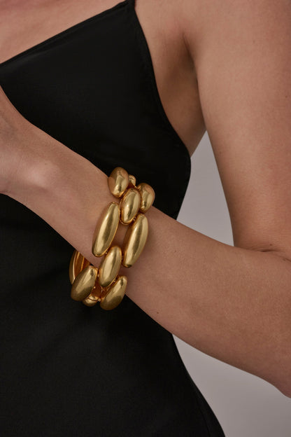 CHUNK LINK FLEX BRACELET - Gold