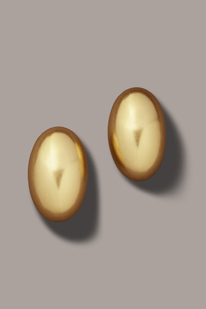 PEBBLE STUD EARRINGS - Gold