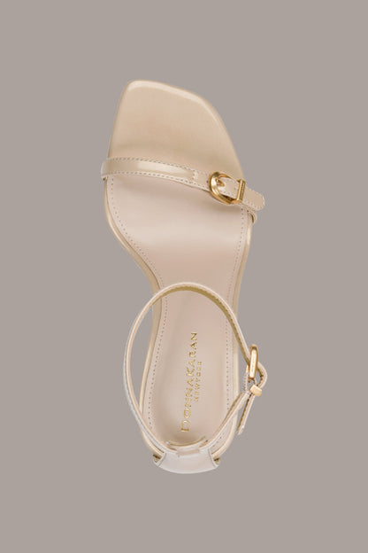 PRYCE PATENT ANKLE STRAP SANDAL - Nude