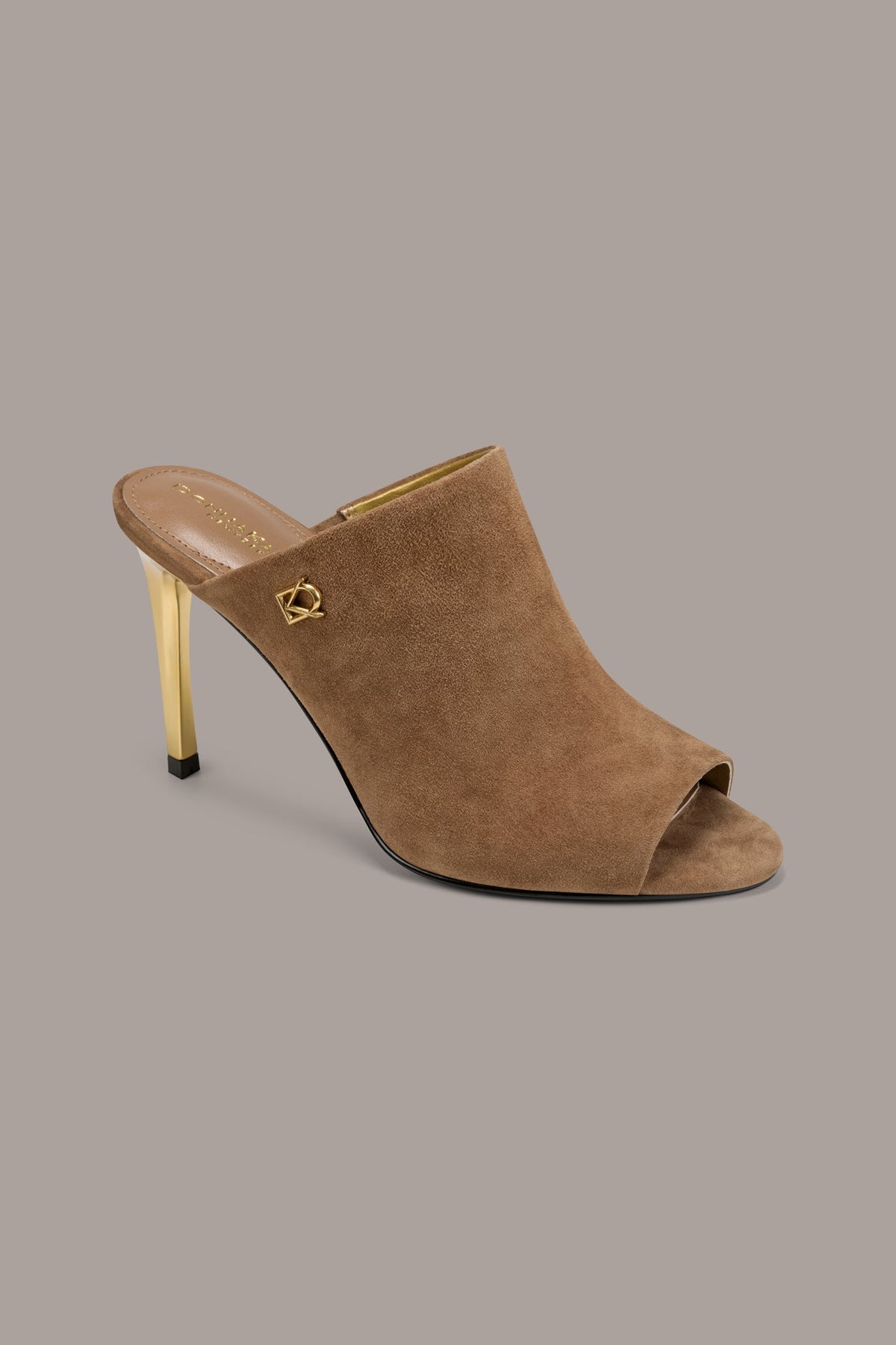 DONNA SUEDE MULE SANDAL - Tan