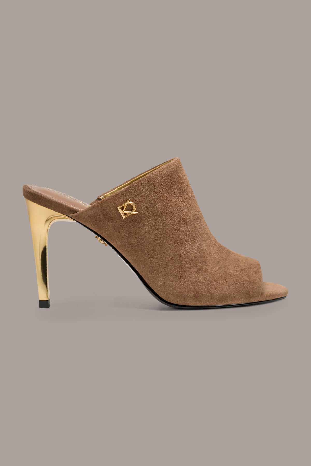 DONNA SUEDE MULE SANDAL - Tan