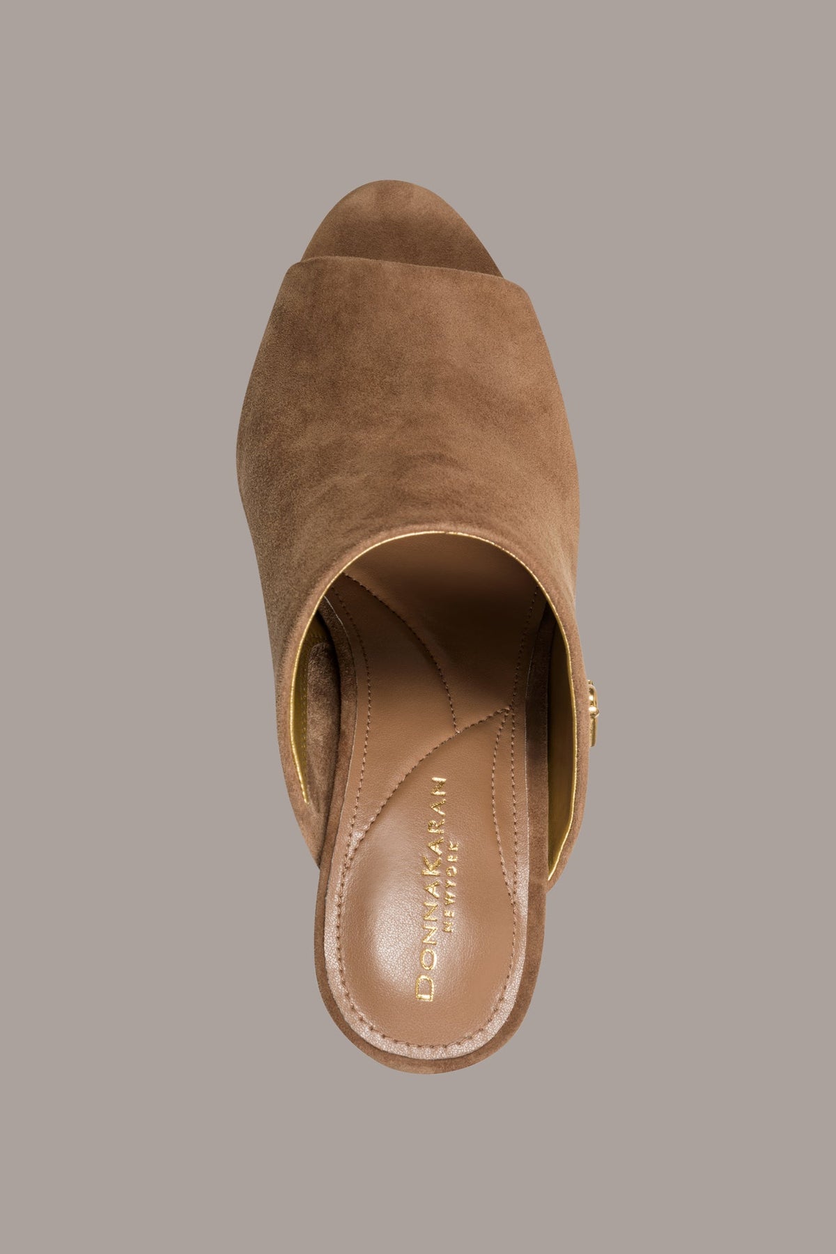 DONNA SUEDE MULE SANDAL - Tan