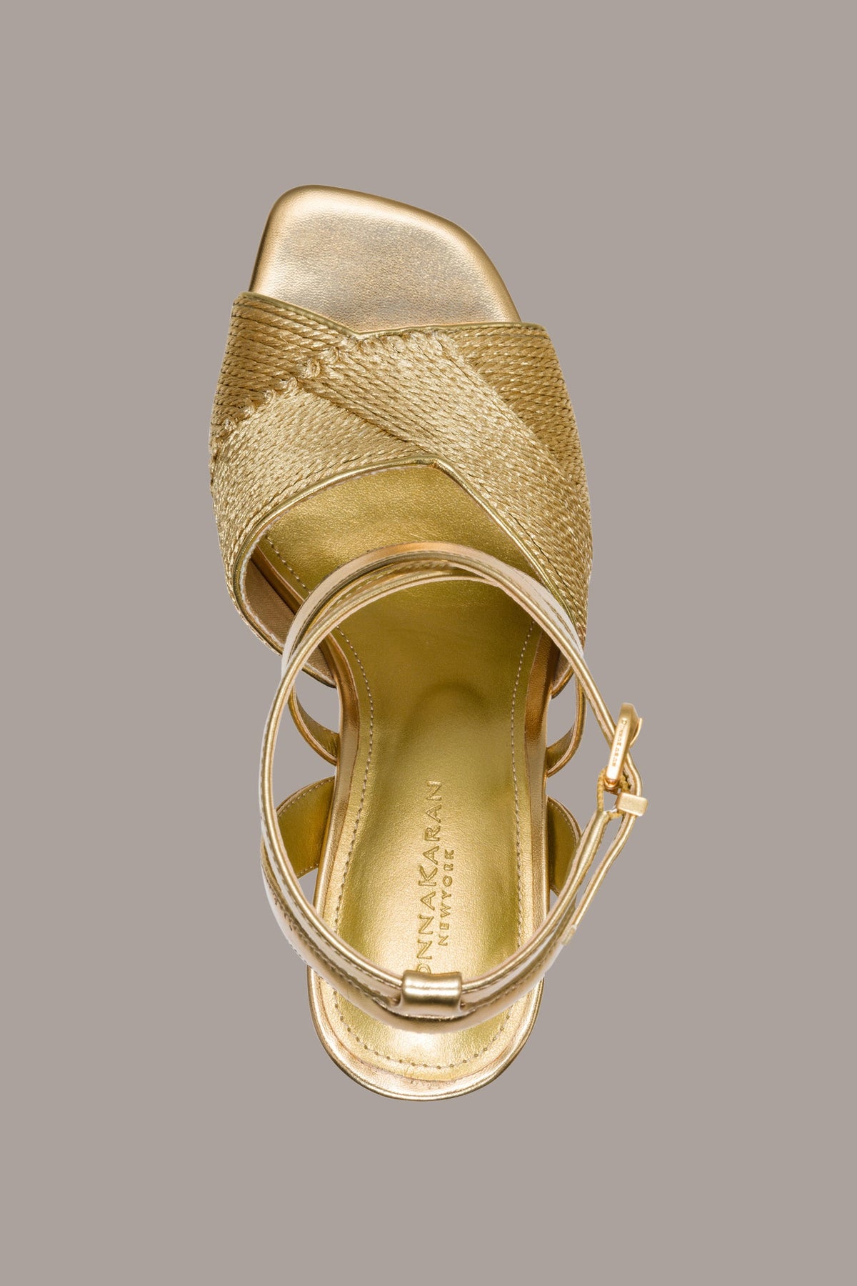 BROOKS METALLIC SANDAL - Gold