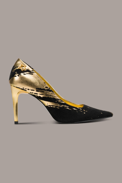 SAVITA HIGH PUMP - Black / Gold