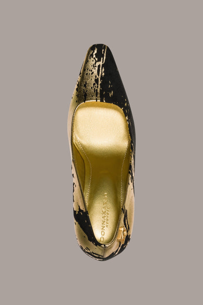 SAVITA HIGH PUMP - Black / Gold