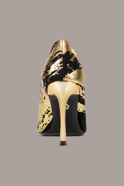 SAVITA HIGH PUMP - Black / Gold
