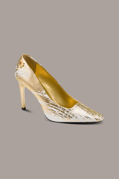 SAVITA HIGH PUMP - Ivory/Gold