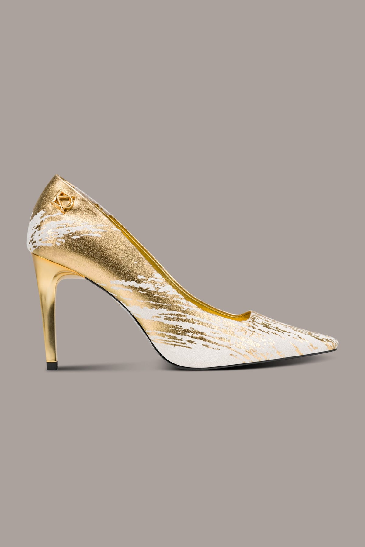 SAVITA HIGH PUMP - Ivory/Gold
