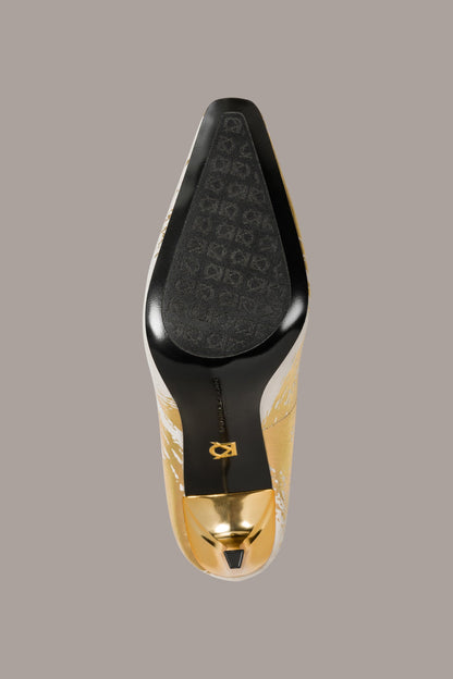 SAVITA HIGH PUMP - Ivory/Gold