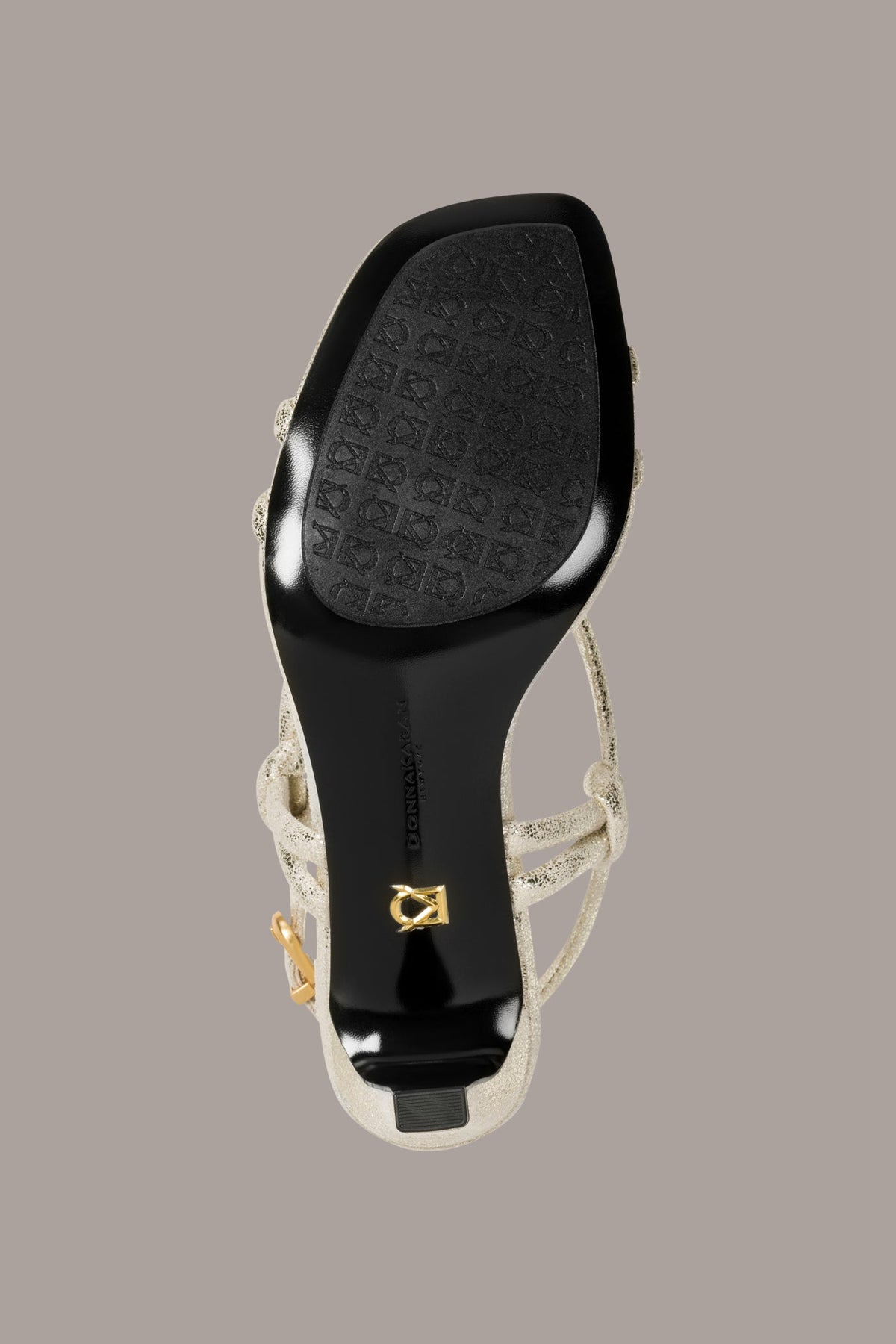 BASIL METALLIC SANDAL - White Gold
