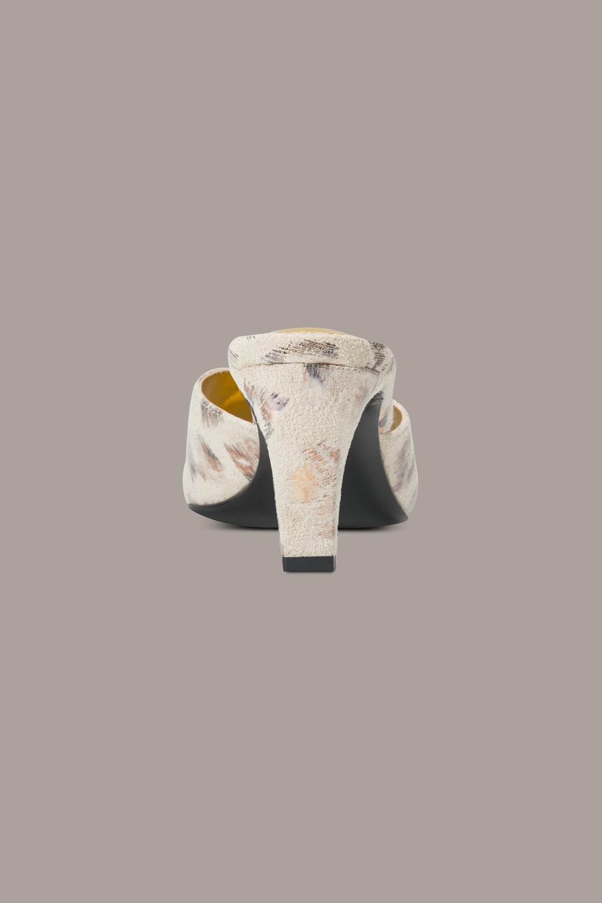 BYRONY METALLIC LEOPARD MULE SANDAL - Leopard