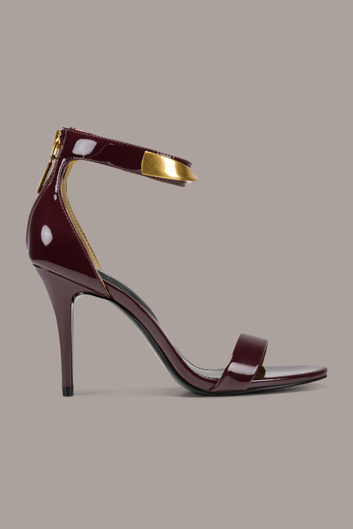 SABINA ANKLE STRAP SANDAL - Wine