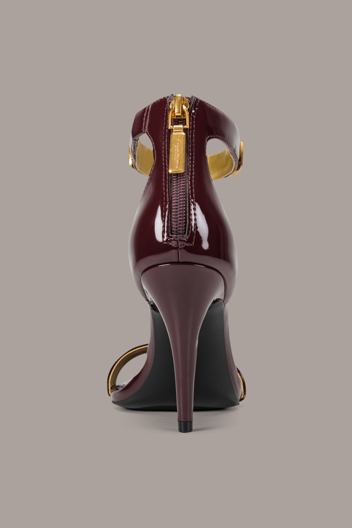 SABINA ANKLE STRAP SANDAL - Wine