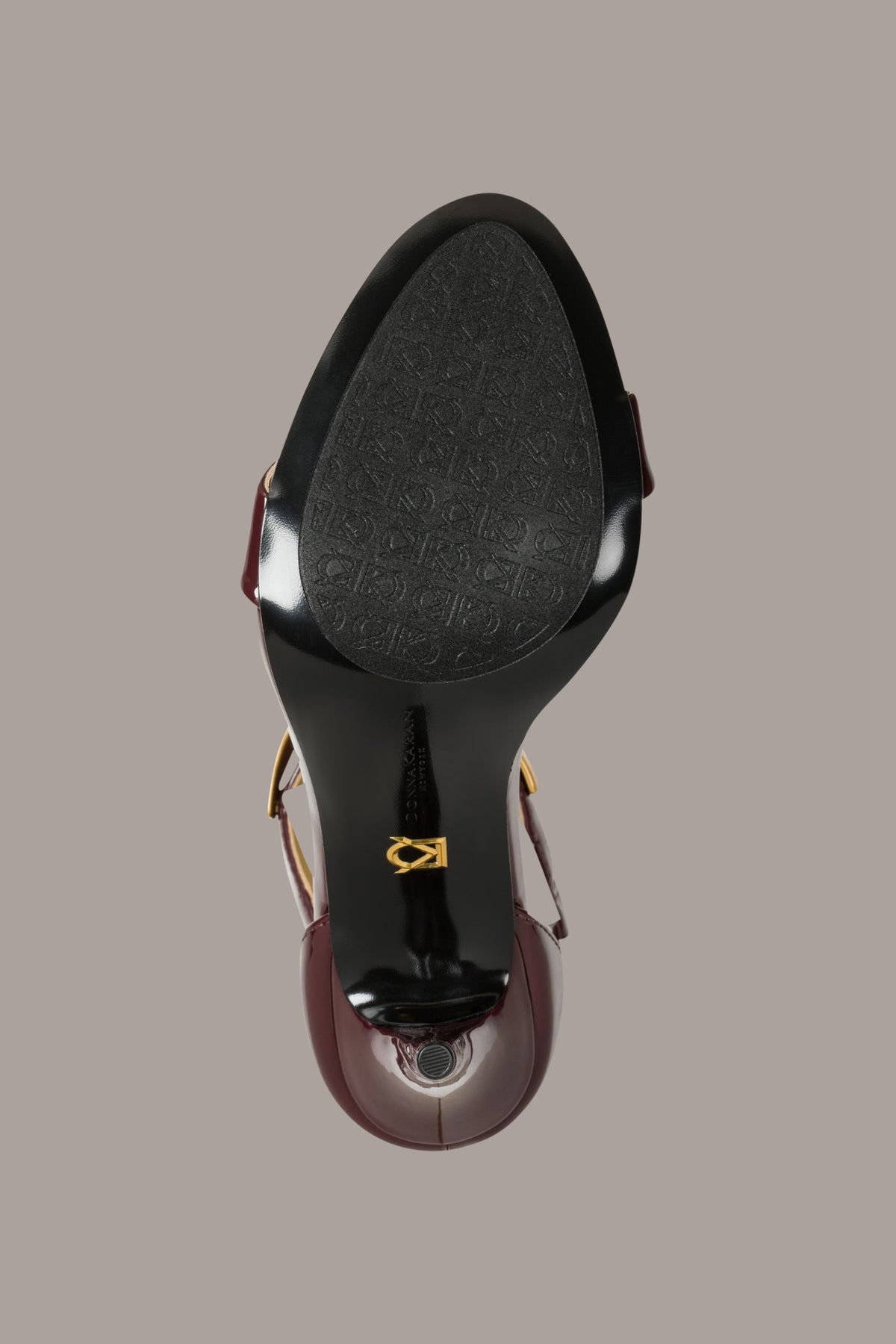 SABINA ANKLE STRAP SANDAL - Wine