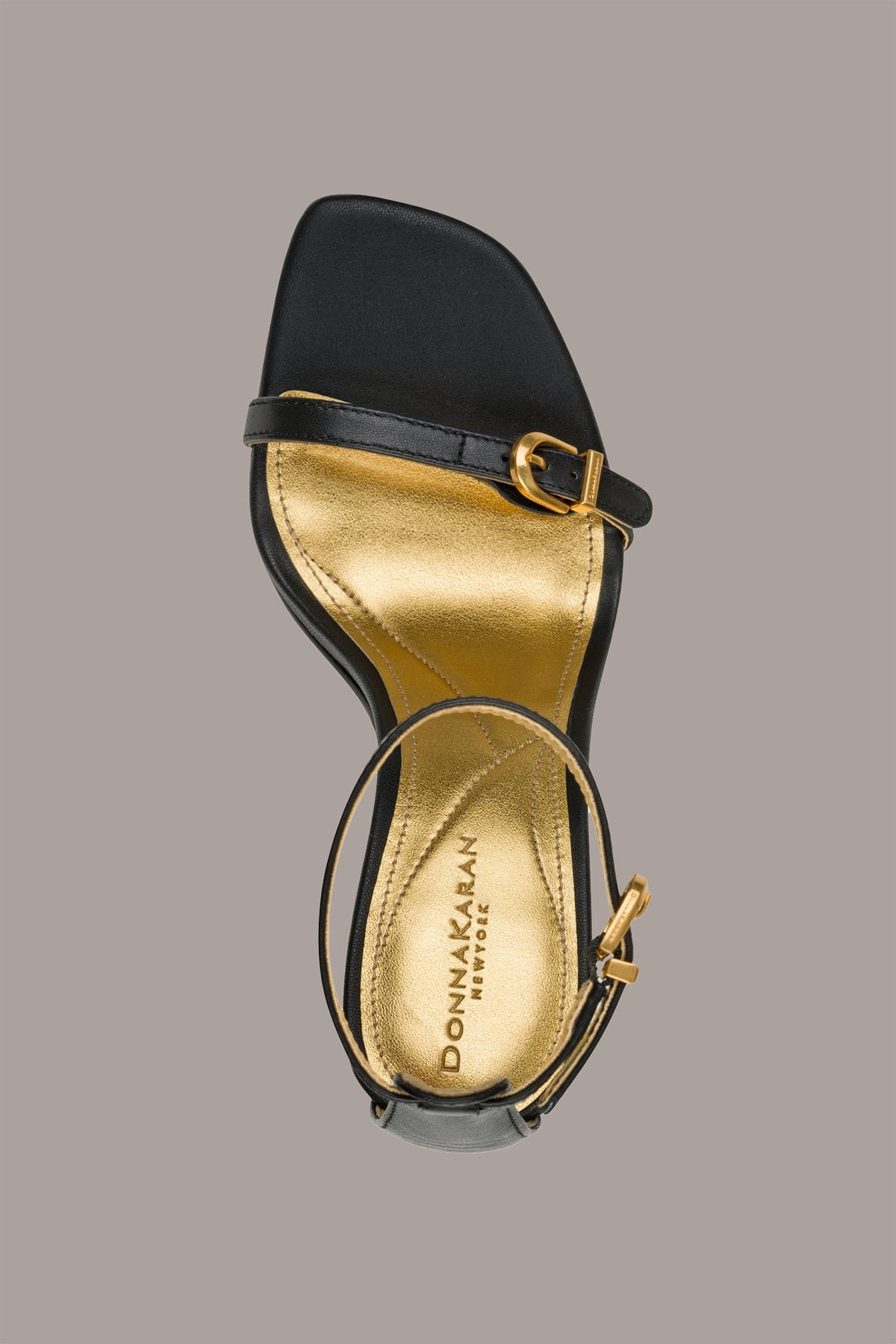PRYCE LEATHER ANKLE STRAP SANDAL - Black