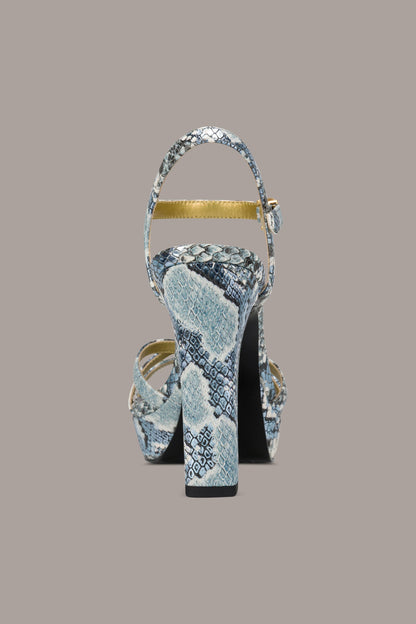 SPENCER PLATFORM SANDAL - Tempest/Celeste