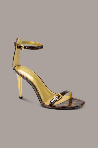 PRYCE ANKLE STRAP SANDAL - Tortoise