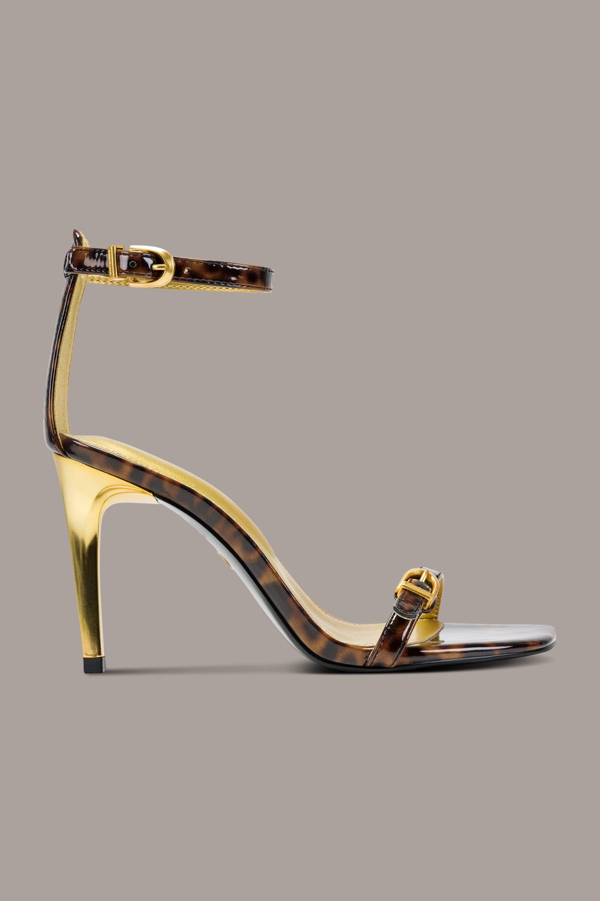 PRYCE ANKLE STRAP SANDAL - Tortoise