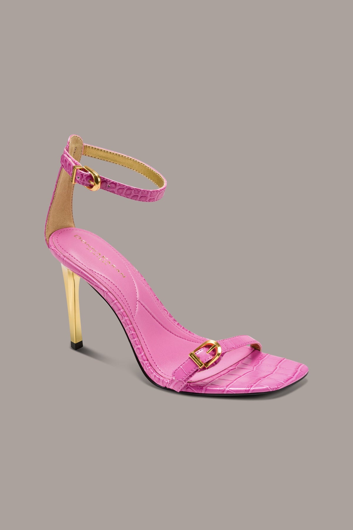 PRYCE CROC-EFFECT ANKLE STRAP SANDAL - Bimini
