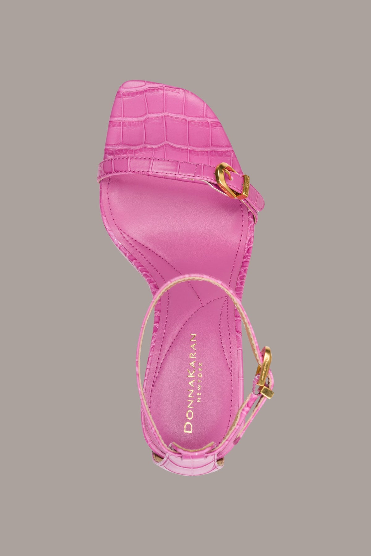 PRYCE CROC-EFFECT ANKLE STRAP SANDAL - Bimini