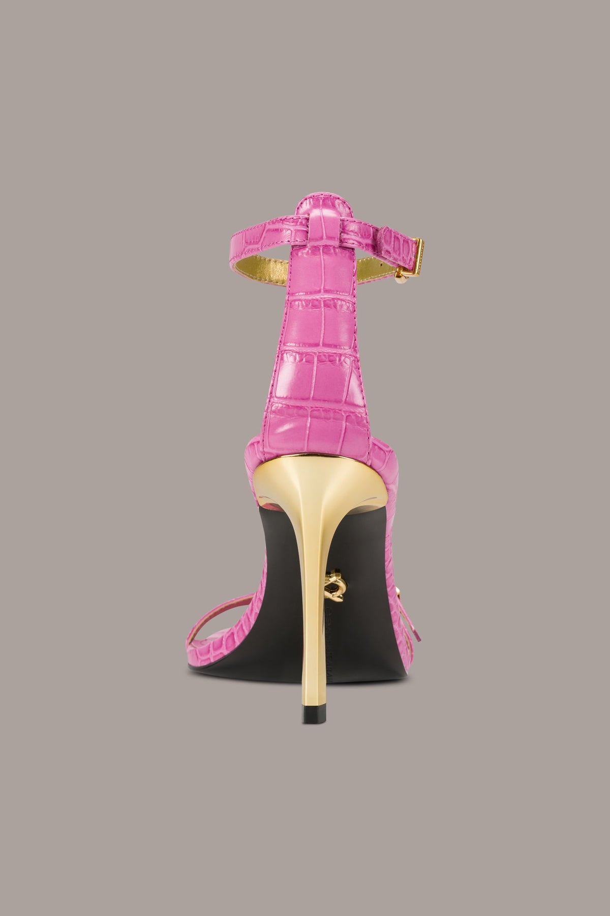PRYCE CROC-EFFECT ANKLE STRAP SANDAL - Bimini
