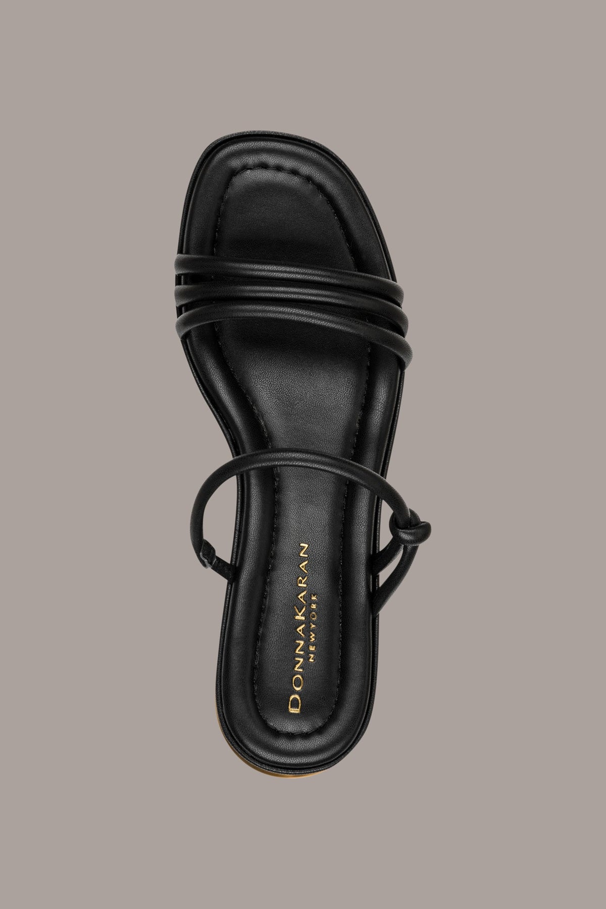 TAFETA MULE SANDAL - Black