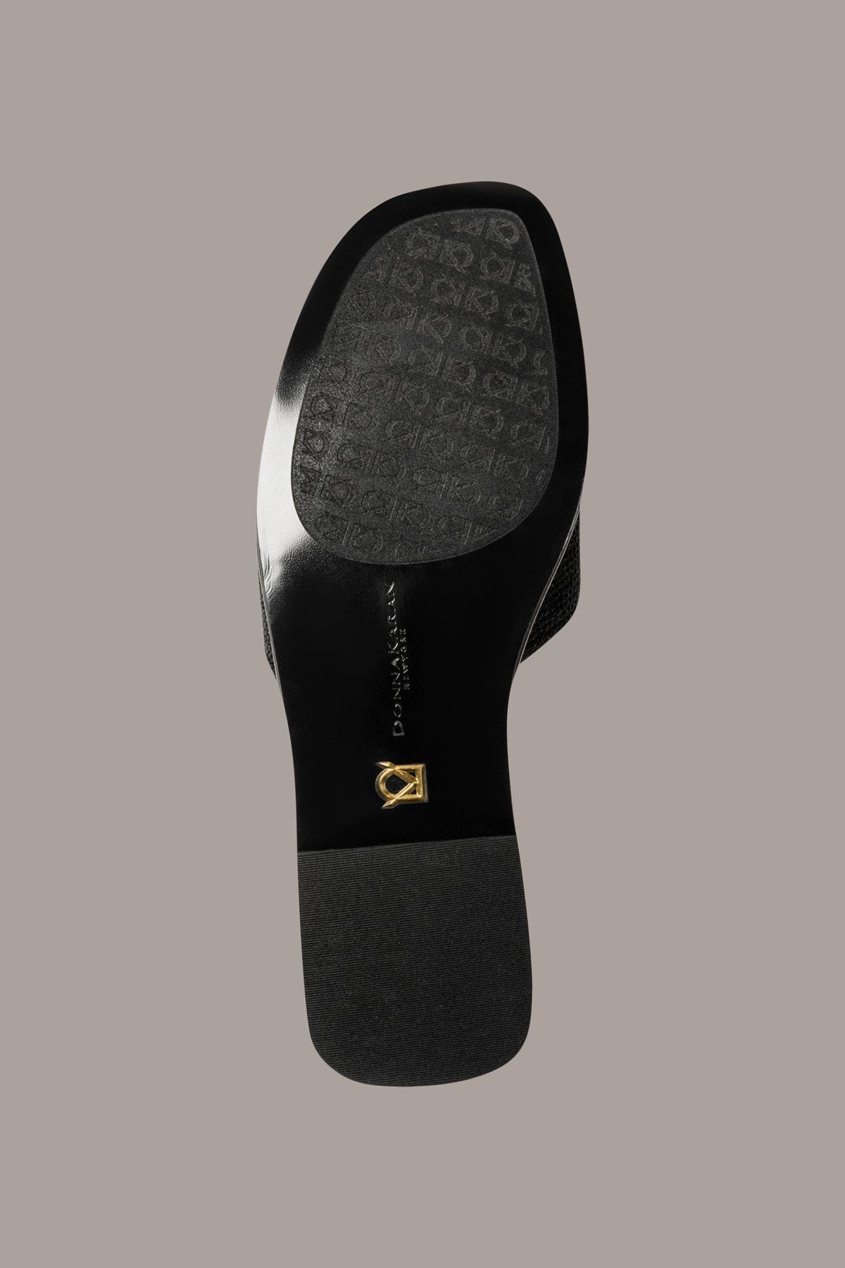 HARMONY WOVEN SLIDE SANDAL - Black