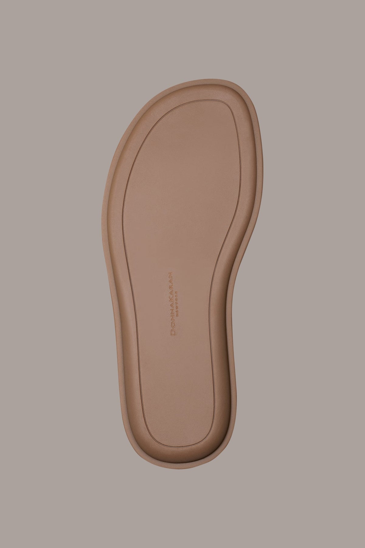 TABITHA ANKLE STRAP FLAT SANDAL - Driftwood