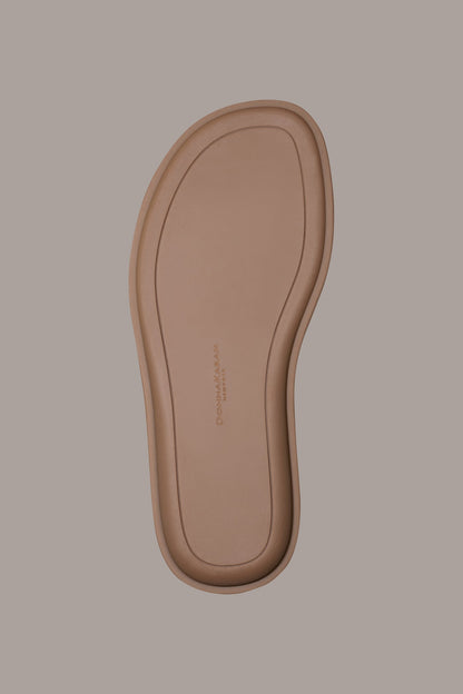 TABITHA ANKLE STRAP FLAT SANDAL - Driftwood