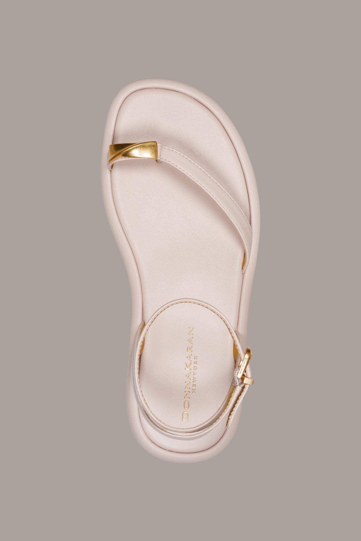 TABITHA ANKLE STRAP FLAT SANDAL - Snow Petal